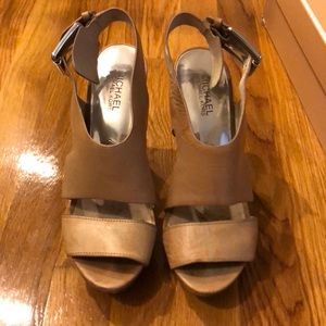 Tan Michael Kors heels